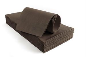 TOVAGLIA IMP.100X100 GROFF. 25PZX6  CIOCCOLATO