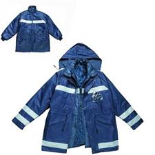 GIACCONE PARKA BLU 3/USO BANDE RIFR.