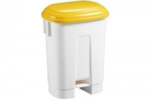 CONTENITORE SIRIUS LT.60 C/COP+PEDALE GIALLO