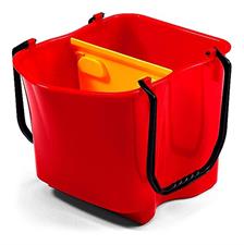 SECCHIO IN PLASTICA ROSSO 28LT