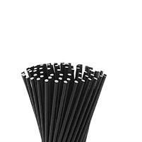 Cannucce carta nere cm.14.5x Ø7 mm - 250PZ