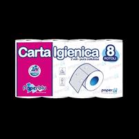 CARTA IGIENICA 2VELI 150 STRAPPI (12x8rotoli)