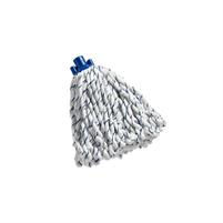 DREAM MOP RICAMBIO IN MICROFIBRA BIANCO-BLU C/ATTACCO BLU